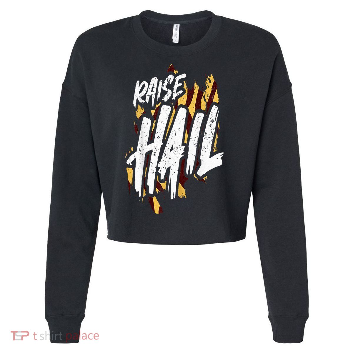 Raise Hail Washington American Football Cropped Pullover Crew