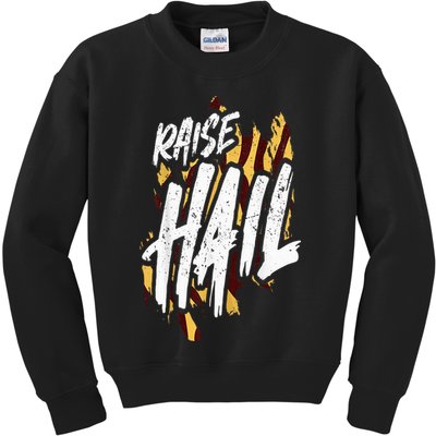 Raise Hail Washington American Football Kids Sweatshirt