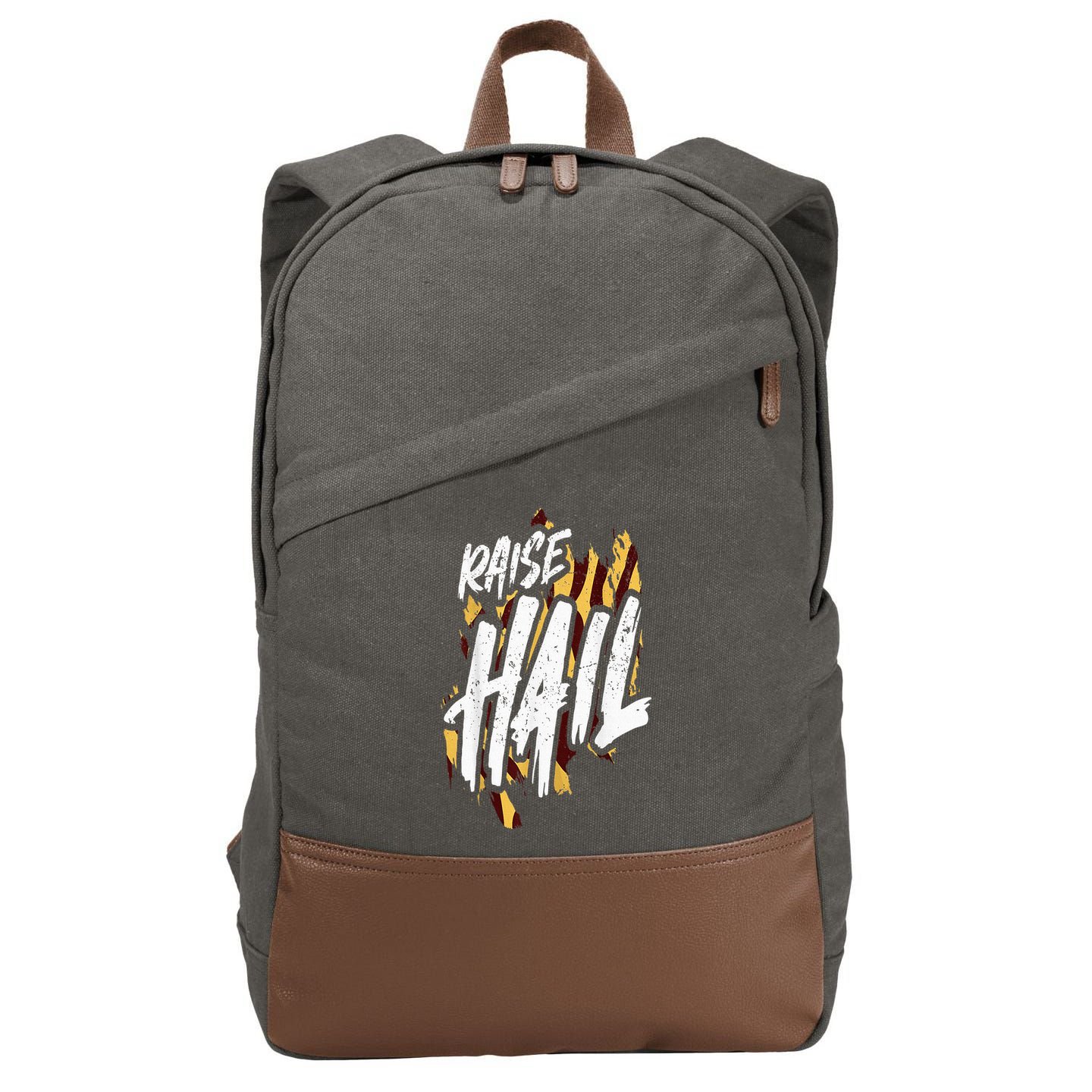 Raise Hail Washington American Football Cotton Canvas Backpack