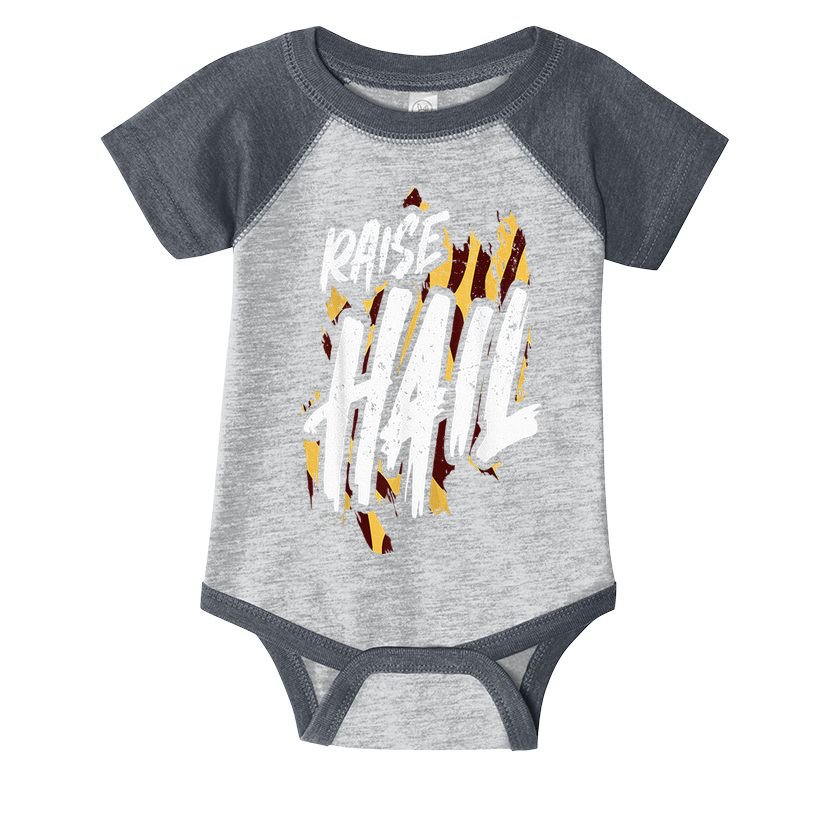 Raise Hail Washington American Football Infant Baby Jersey Bodysuit