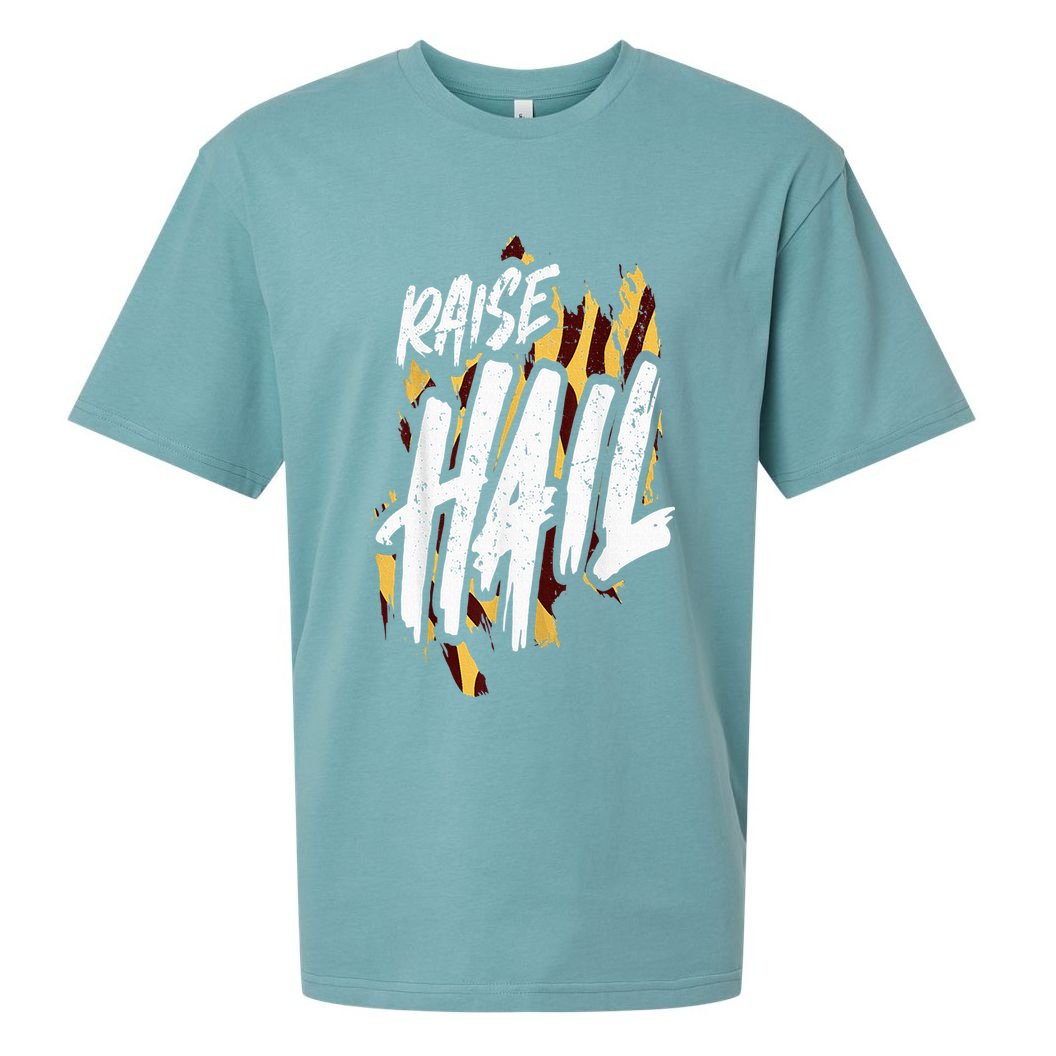 Raise Hail Washington American Football Sueded Cloud Jersey T-Shirt