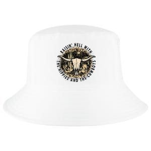 Raisin Hell With The Hippies And The Cowboys Cool Comfort Performance Bucket Hat