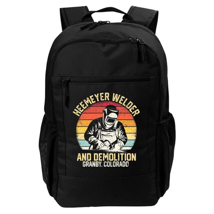 Retro Heemeyer Welding Demolition Grandby Colorado Welder Backpack