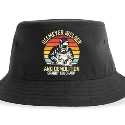 Retro Heemeyer Welding Demolition Grandby Colorado Welder Sustainable Bucket Hat