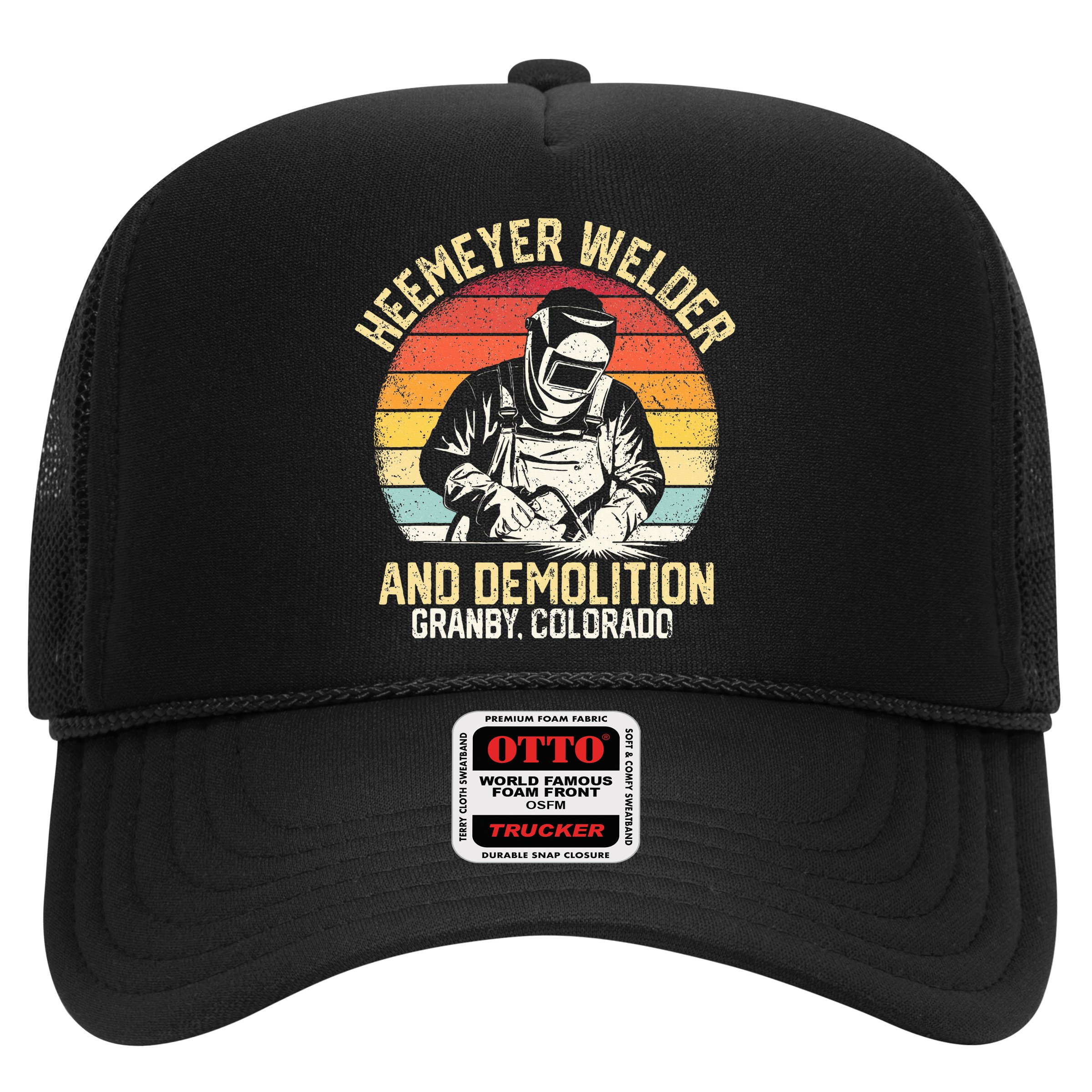 Retro Heemeyer Welding Demolition Grandby Colorado Welder Hat