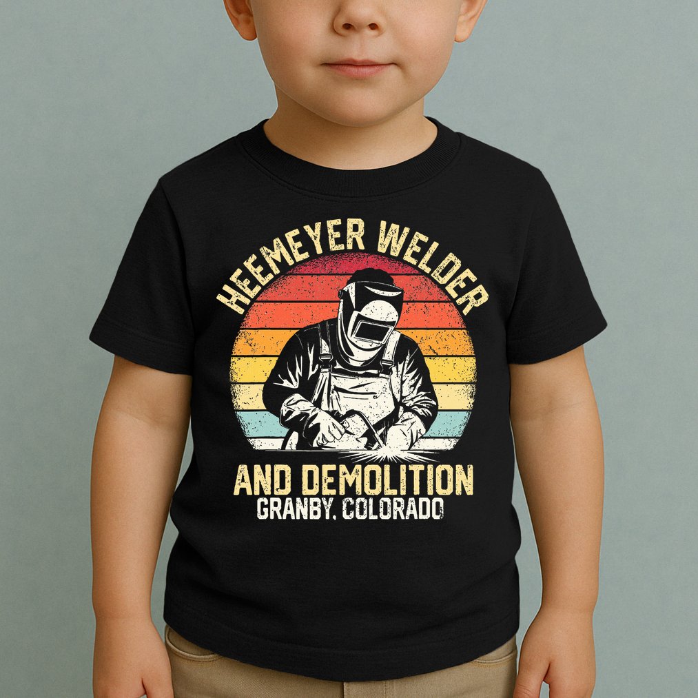 Retro Heemeyer Welding Demolition Grandby Colorado Welder Toddler T-Shirt