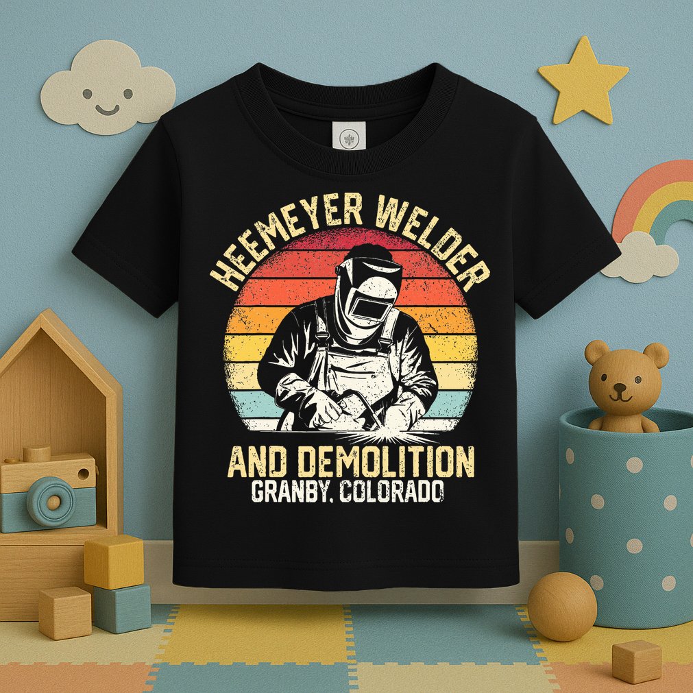 Retro Heemeyer Welding Demolition Grandby Colorado Welder Toddler T-Shirt