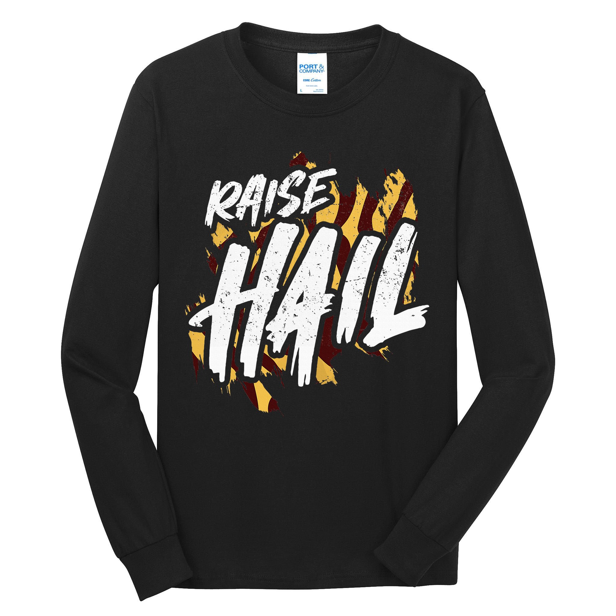 Raise Hail Washington American Football Tall Long Sleeve T-Shirt