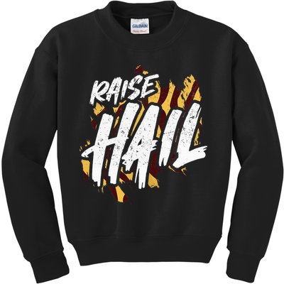 Raise Hail Washington American Football Kids Sweatshirt