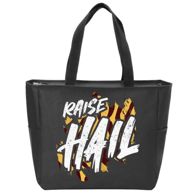 Raise Hail Washington American Football Zip Tote Bag