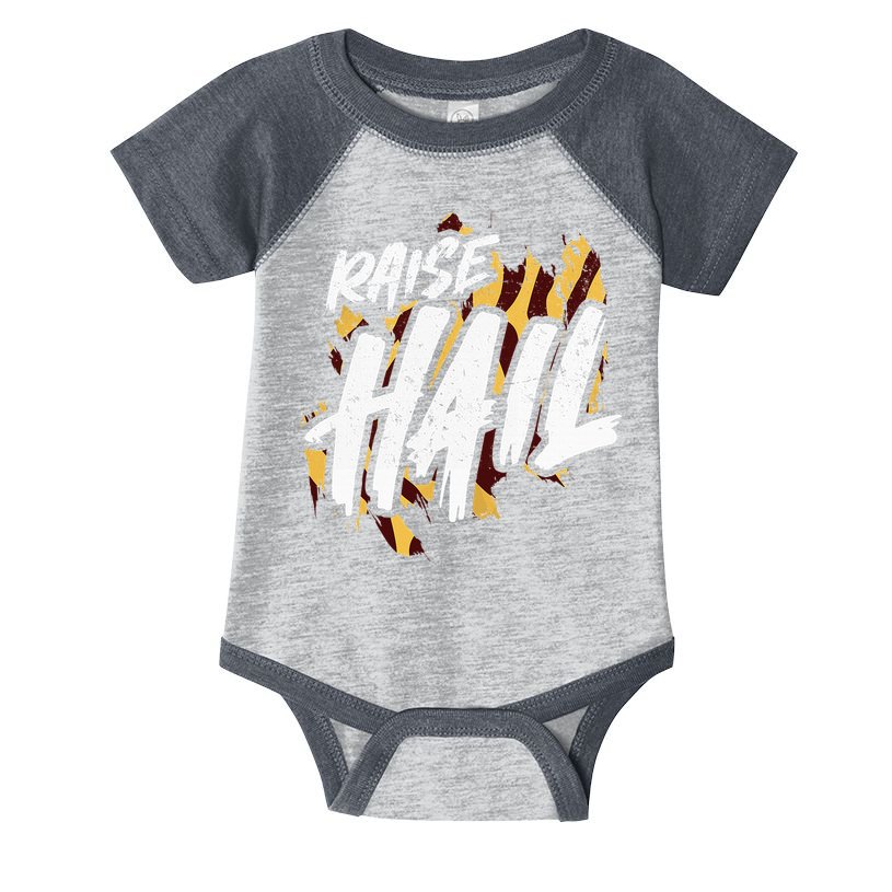 Raise Hail Washington American Football Infant Baby Jersey Bodysuit