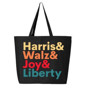 Retro Harris Walz Waltz 2024 Harris Walz Joy Liberty 25L Jumbo Tote