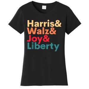 Retro Harris Walz Waltz 2024 Harris Walz Joy Liberty Women's T-Shirt