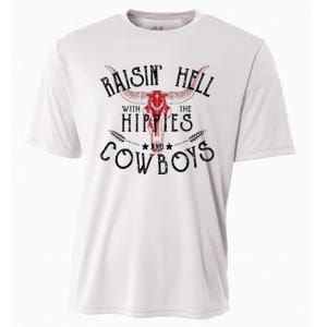 Raisin Hell With The Hippies And The Cowboys Country Cooling Performance Crew T-Shirt