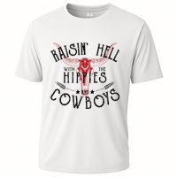 Raisin Hell With The Hippies And The Cowboys Country Cooling Performance Crew T-Shirt