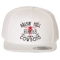 Raisin Hell With The Hippies And The Cowboys Country Wool Snapback Cap