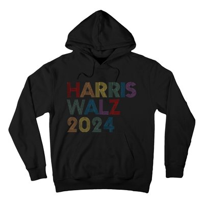 Rainbow Harris Waltz 2024 Election Kamala Harris Tim Walz Hoodie