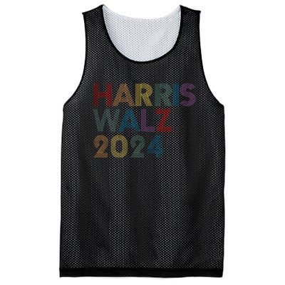 Rainbow Harris Waltz 2024 Election Kamala Harris Tim Walz Mesh Reversible Basketball Jersey Tank