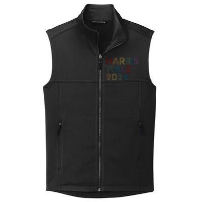 Rainbow Harris Waltz 2024 Election Kamala Harris Tim Walz Collective Smooth Fleece Vest