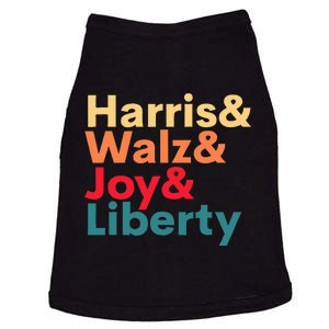 Retro Harris Walz Waltz 2024 Harris Walz Joy Liberty Doggie Tank