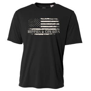 Raisin Hell With The Hippies And Cowboys Country Cooling Performance Crew T-Shirt