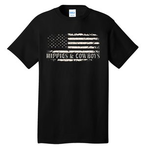 Raisin Hell With The Hippies And Cowboys Country Tall T-Shirt