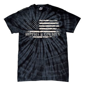 Raisin Hell With The Hippies And Cowboys Country Tie-Dye T-Shirt