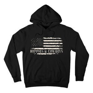 Raisin Hell With The Hippies And Cowboys Country Tall Hoodie