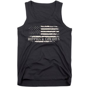 Raisin Hell With The Hippies And Cowboys Country Tank Top