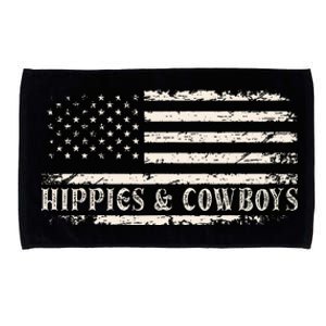 Raisin Hell With The Hippies And Cowboys Country Microfiber Hand Towel