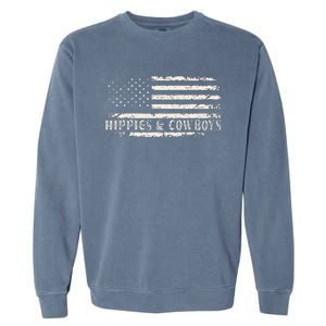 Raisin Hell With The Hippies And Cowboys Country Garment-Dyed Sweatshirt