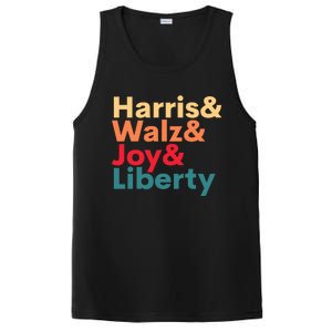 Retro Harris Walz Waltz 2024 Harris Walz Joy Liberty PosiCharge Competitor Tank