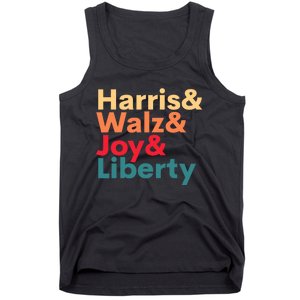 Retro Harris Walz Waltz 2024 Harris Walz Joy Liberty Tank Top