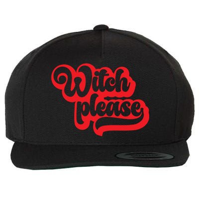 Retro Halloween Witch Please Gift Wool Snapback Cap