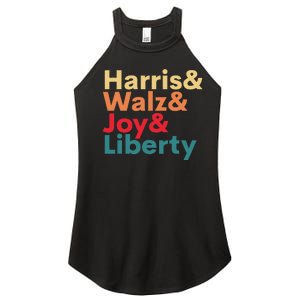 Retro Harris Walz Waltz 2024 Harris Walz Joy Liberty Women's Perfect Tri Rocker Tank