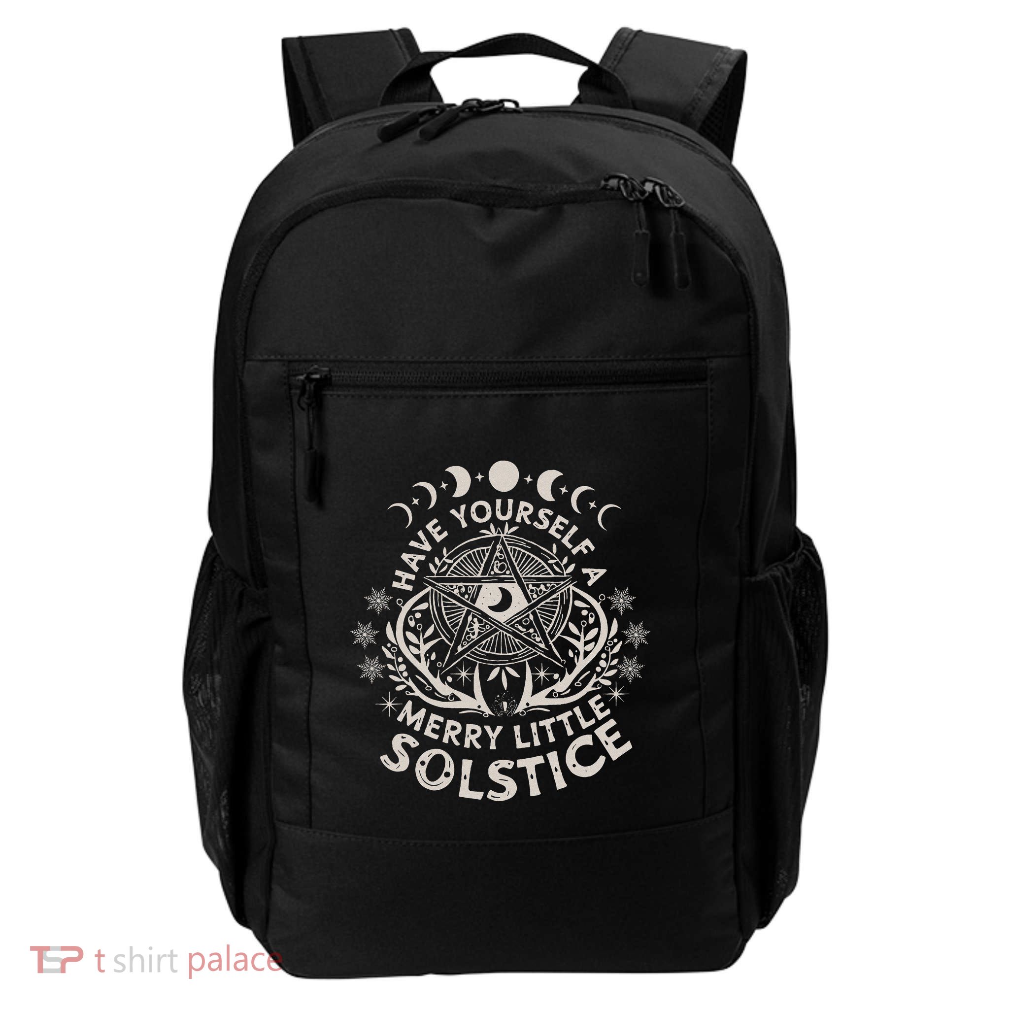 Retro Have Yourself A Merry Little Solstice Yule Holiday Daily Commute Backpack