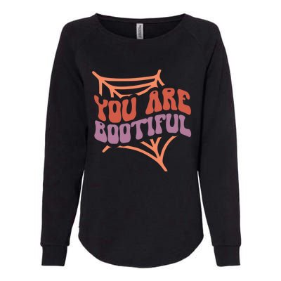 Retro Halloween You Are Bootiful Meaningful Gift Womens California Wash Sweatshirt