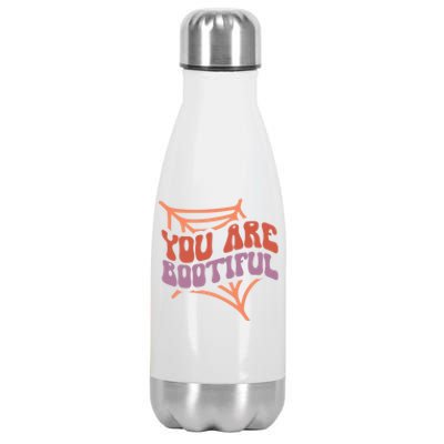 Retro Halloween You Are Bootiful Meaningful Gift Stainless Steel Insulated Water Bottle