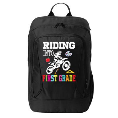 Riding Into 1st Grade Back To School Gift City Backpack