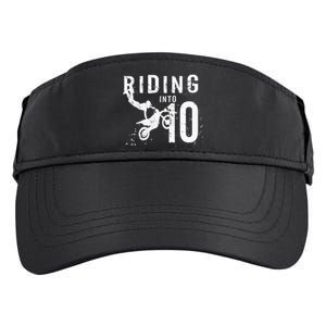 Riding Into 10 Years Old 10th Birthday Boy Dirt Bike Party Adult Drive Performance Visor