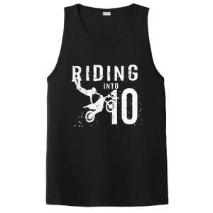 Riding Into 10 Years Old 10th Birthday Boy Dirt Bike Party PosiCharge Competitor Tank