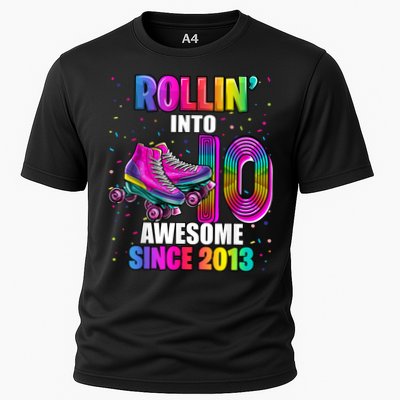 Rollin into 10 Awesome 2013 Roller Skating 10th Birthday Performance Shirt