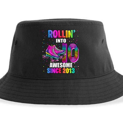 Rollin into 10 Awesome 2013 Roller Skating 10th Birthday Sustainable Bucket Hat