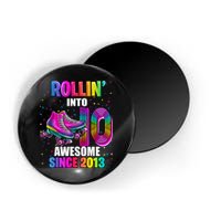 Rollin into 10 Awesome 2013 Roller Skating 10th Birthday Magnet