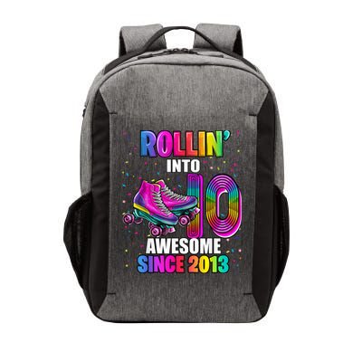 Rollin into 10 Awesome 2013 Roller Skating 10th Birthday Vector Backpack