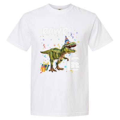 Rawr I'm 16 Birthday T Rex Dinosaur Party Gift For Garment-Dyed Heavyweight T-Shirt