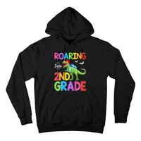 Roaring Into 2nd Grade Dinosaur Students Back To School Hoodie