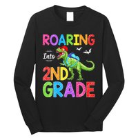 Roaring Into 2nd Grade Dinosaur Students Back To School Long Sleeve Shirt