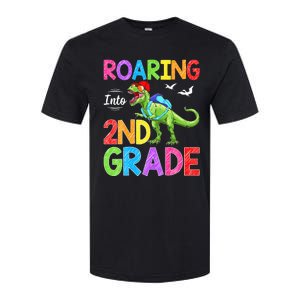 Roaring Into 2nd Grade Dinosaur Students Back To School Softstyle CVC T-Shirt