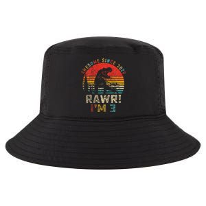 Rawr I’m 3 Dinosaur 3rd Birthday Gift Awesome Since 2020 Cool Comfort Performance Bucket Hat